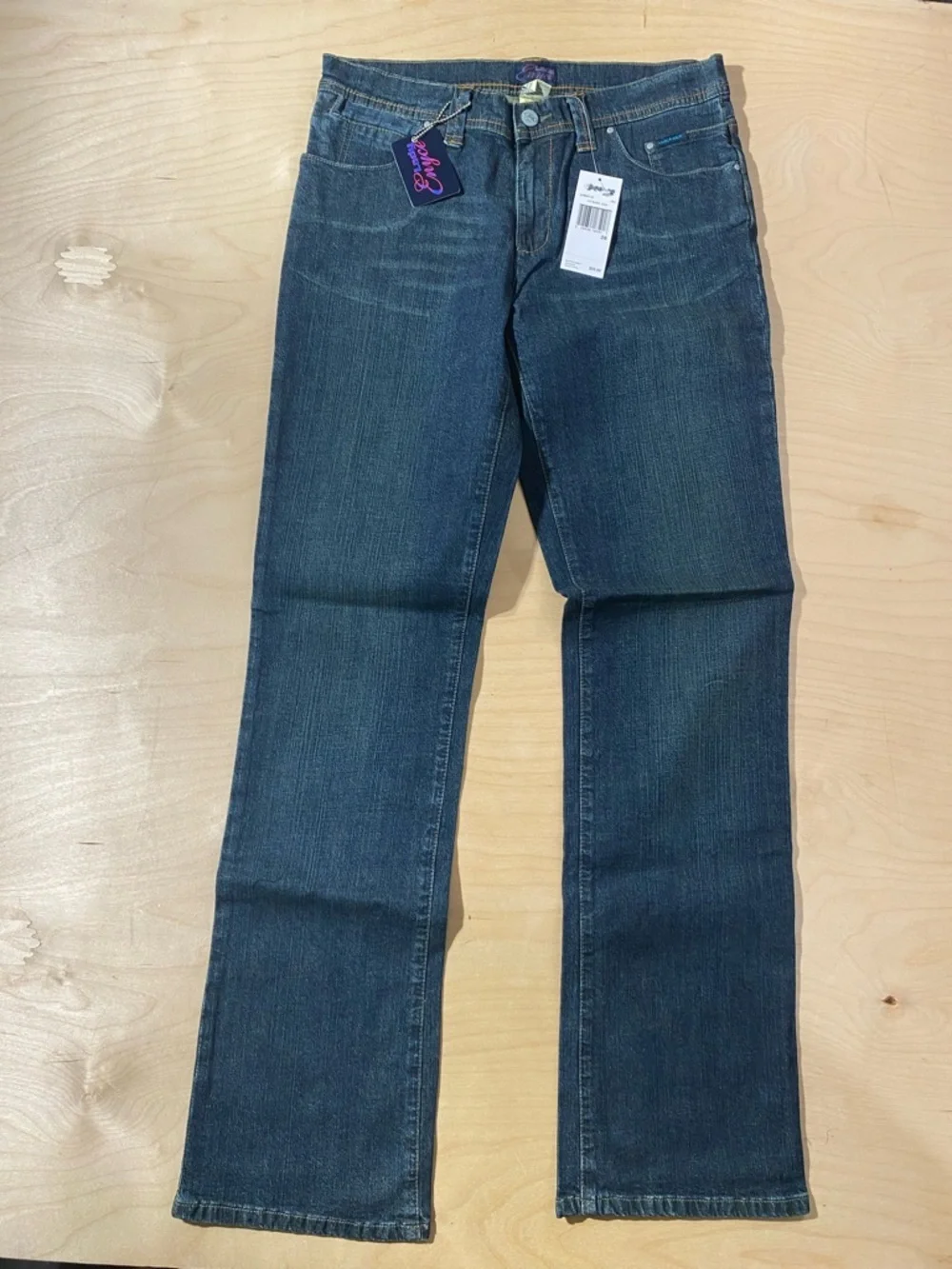 Y2K Lady Enyce Women’s Dark Blue Straight-Leg Jeans 28 (RB)